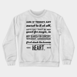 First Check the Human Heart Crewneck Sweatshirt